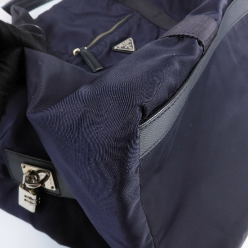 PRADA 尼龍Sholder Bag銀扣肩背袋-17