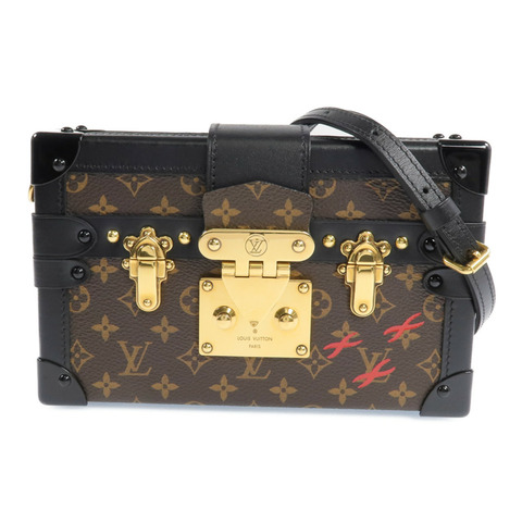 LOUIS VUITTON Monogram Petite Malle金扣肩背袋