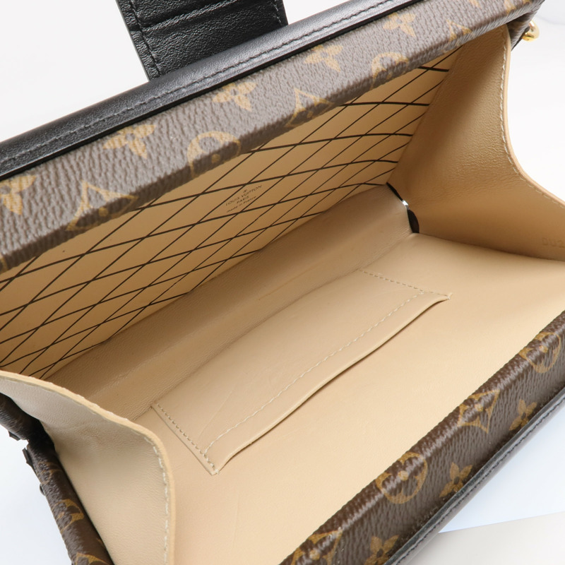 LOUIS VUITTON Monogram Petite Malle金扣肩背袋-4