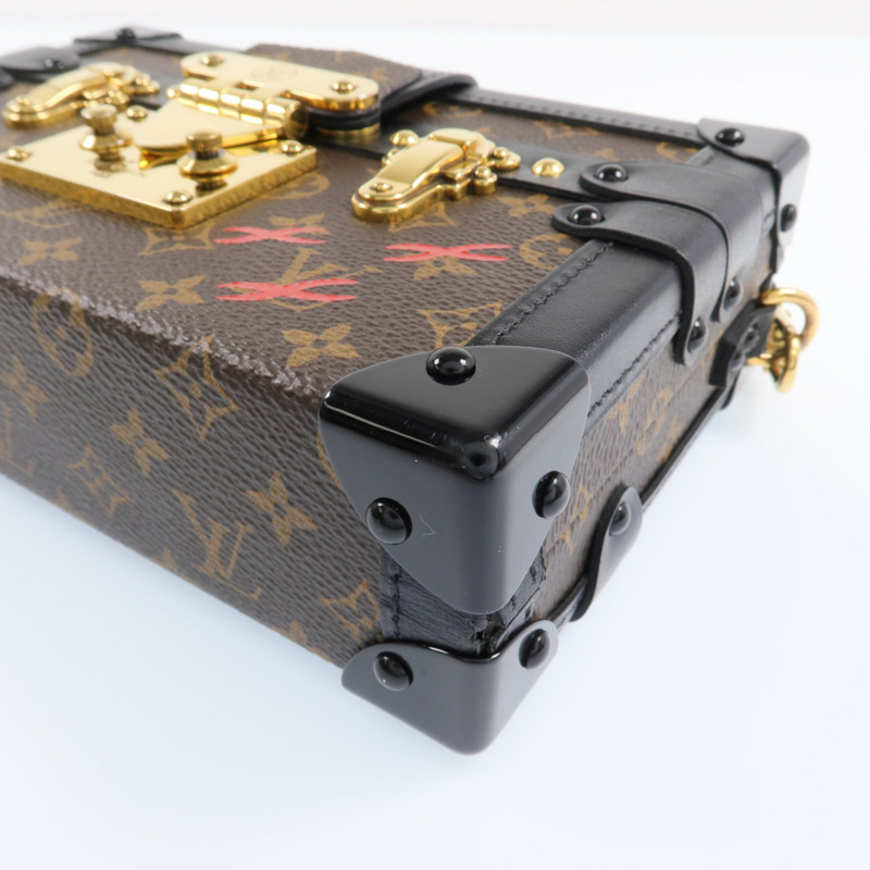 LOUIS VUITTON Monogram Petite Malle金扣肩背袋-8