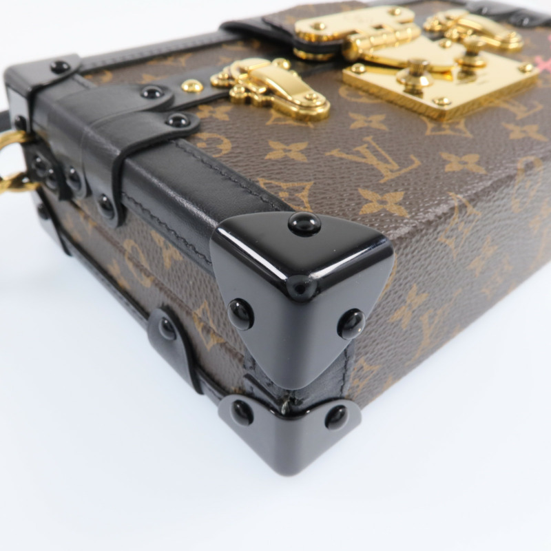 LOUIS VUITTON Monogram Petite Malle金扣肩背袋-9
