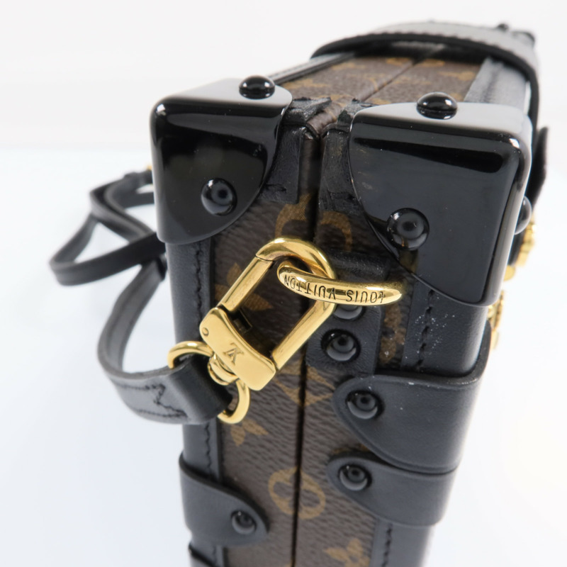 LOUIS VUITTON Monogram Petite Malle金扣肩背袋-13