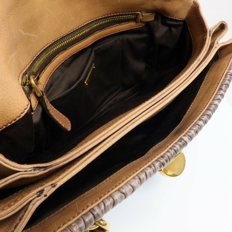 Miu Miu 羊皮皮革Sholder Bag 金扣肩背袋-4