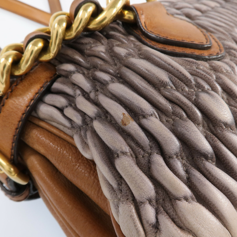 Miu Miu 羊皮皮革Sholder Bag 金扣肩背袋-15