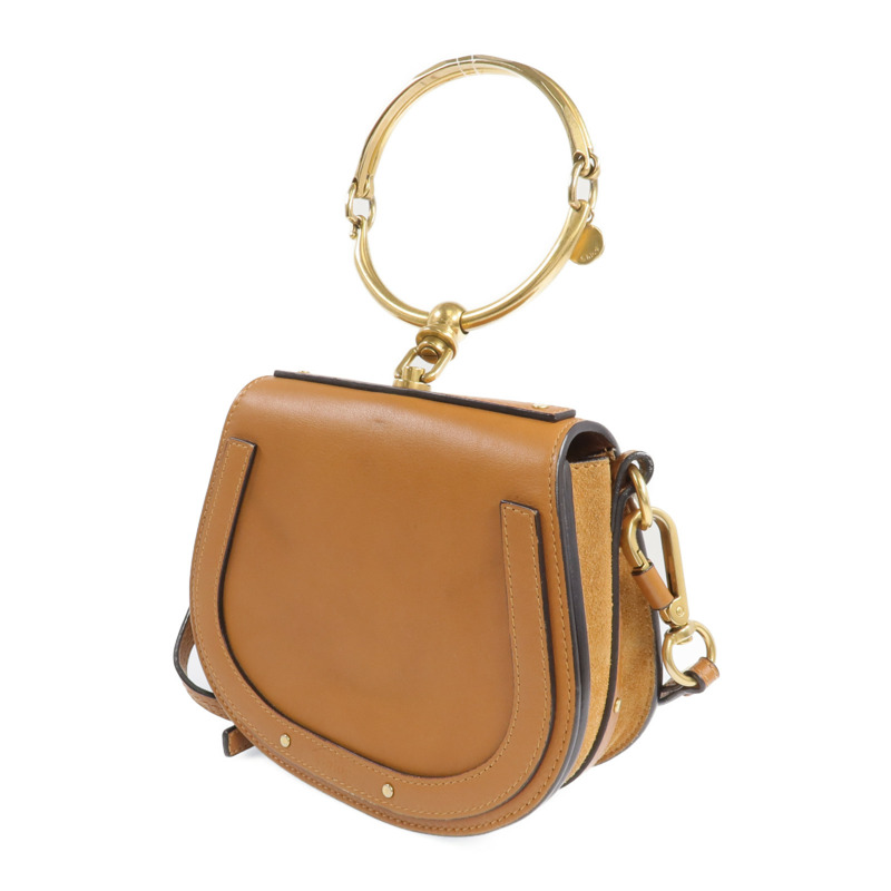 Chloe 牛皮皮革Nile Small金扣手挽肩背兩用袋-1