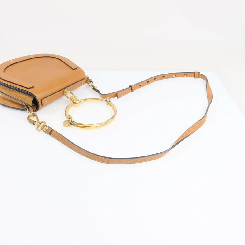 Chloe 牛皮皮革Nile Small金扣手挽肩背兩用袋-5