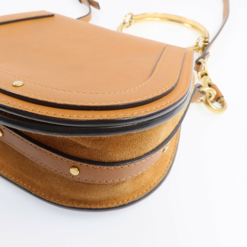 Chloe 牛皮皮革Nile Small金扣手挽肩背兩用袋-9
