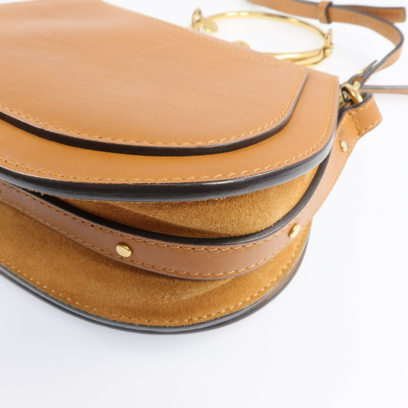 Chloe 牛皮皮革Nile Small金扣手挽肩背兩用袋-11