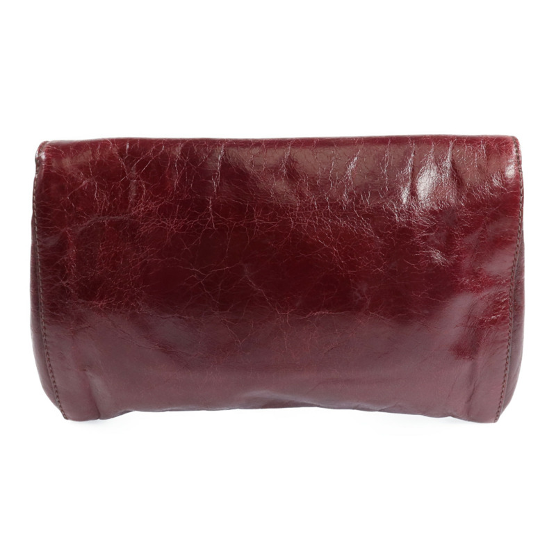 Miu Miu 牛皮皮革Clutch Bag銀扣手拿包-2