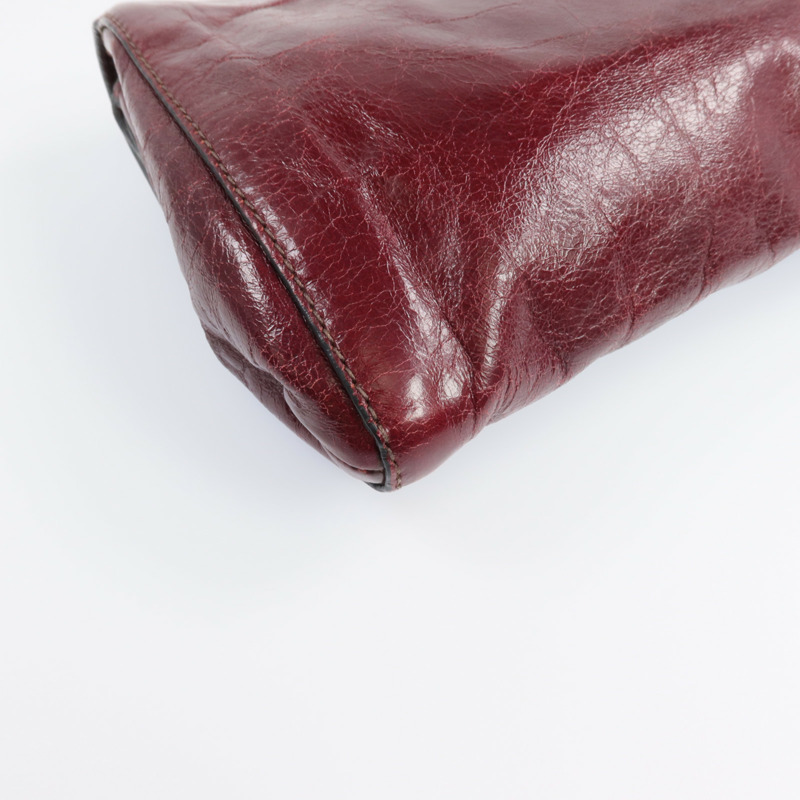 Miu Miu 牛皮皮革Clutch Bag銀扣手拿包-12