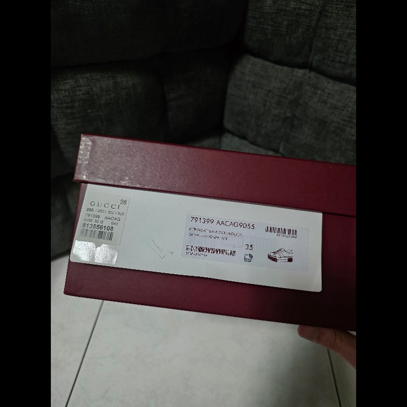 [全新]Gucci 經典紅綠織帶 厚底休閒鞋 35-6