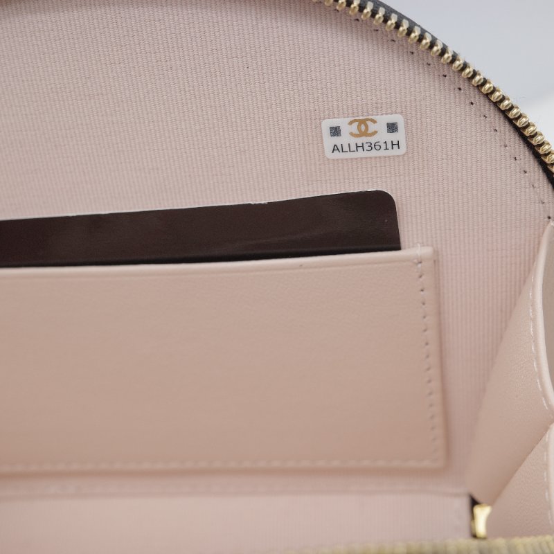 Chanel 香奈兒 23C 黑色 菱格紋羊皮 金色五金 手提包 鍊帶包 小廢包-13