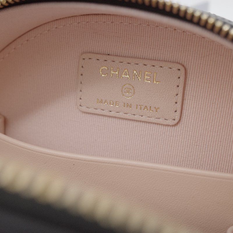 Chanel 香奈兒 23C 黑色 菱格紋羊皮 金色五金 手提包 鍊帶包 小廢包-15