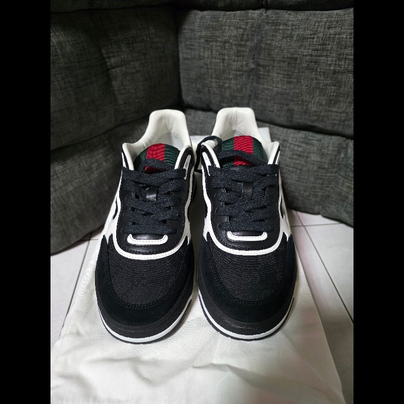 [全新]Gucci 新款 緹花logo 熊貓球鞋 36+-1