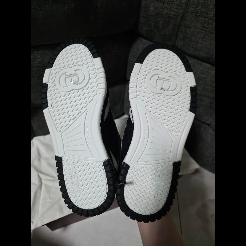 [全新]Gucci 新款 緹花logo 熊貓球鞋 36+-5