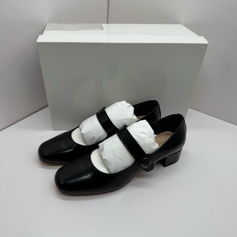 99閒置新未使用 Dior迪奧瑪麗珍鞋 黑色全牛皮 跟高3cm 尺碼:37碼半 無盒無塵袋