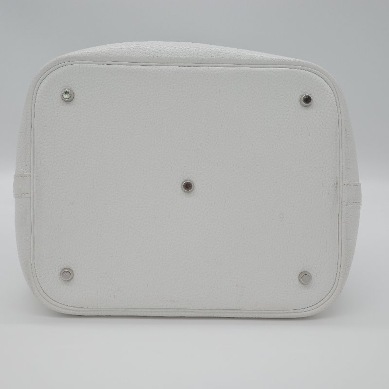 Hermès 愛馬仕 菜籃子26 Picotin Lock 白色 牛皮 銀色五金 手提包-23