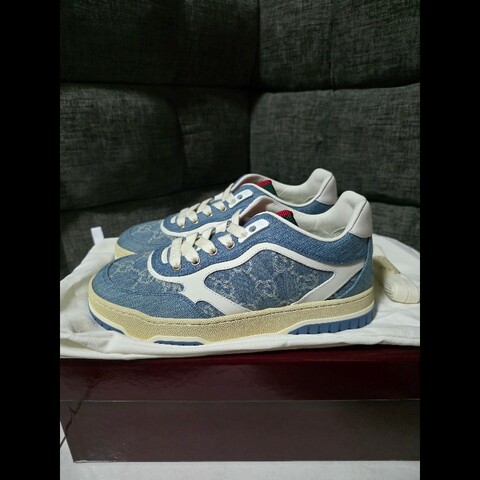 [全新]Gucci 新款 牛仔logo運動鞋 36