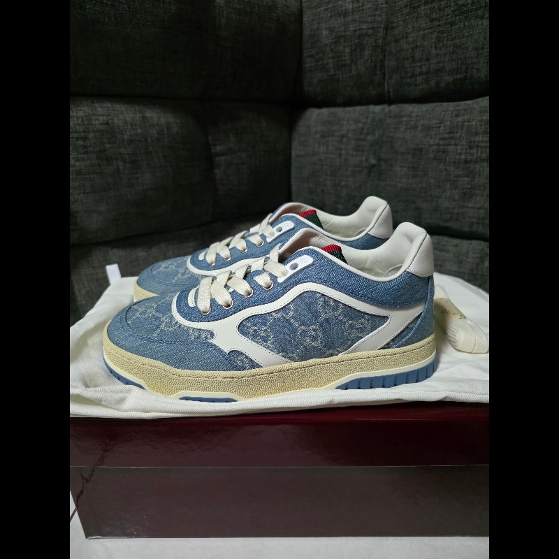 [全新]Gucci 新款 牛仔logo運動鞋 36-0