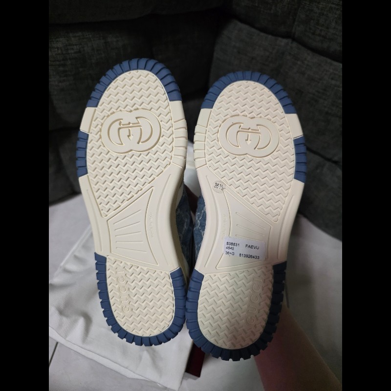 [全新]Gucci 新款 牛仔logo運動鞋 36+-5