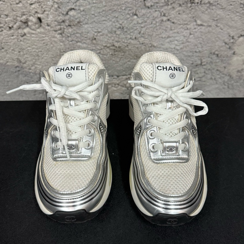 98新 Chanel 香奈兒銀角大王運動鞋 35 碼-7