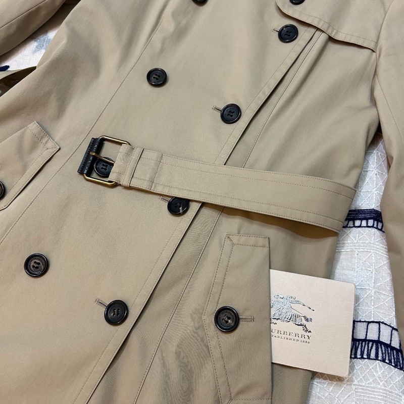 BURBERRY 日系藍標蜜色兩件式風衣40-4