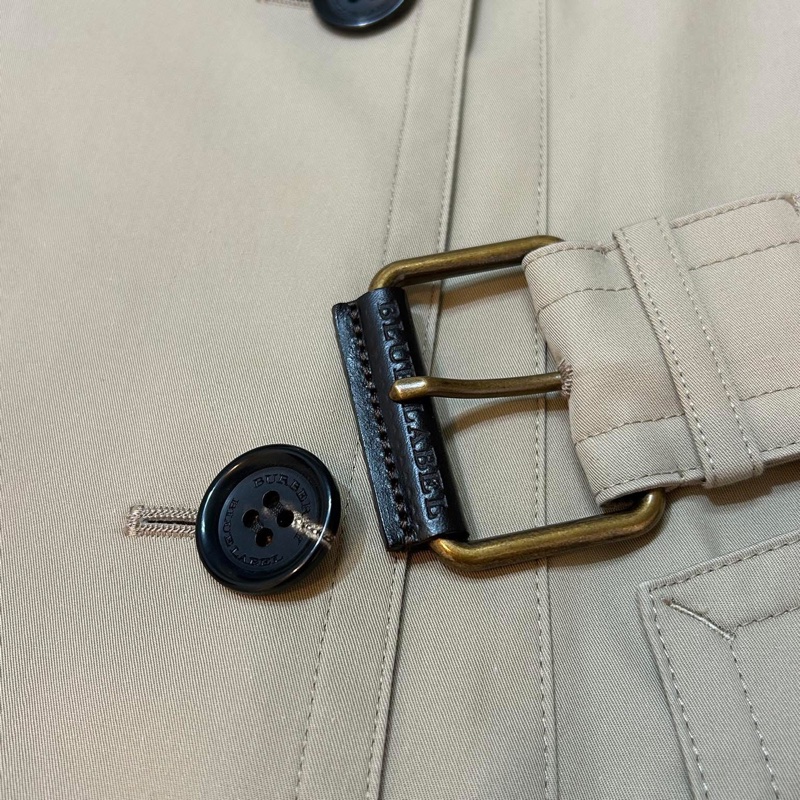 BURBERRY 日系藍標蜜色兩件式風衣40-5