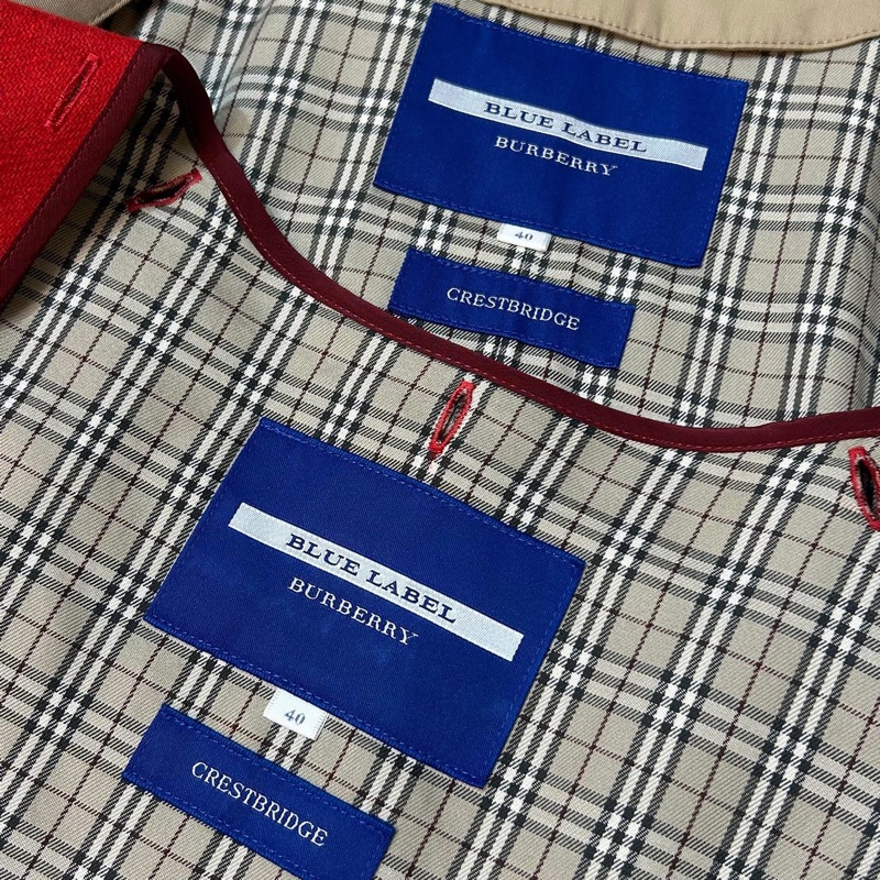 BURBERRY 日系藍標蜜色兩件式風衣40-10
