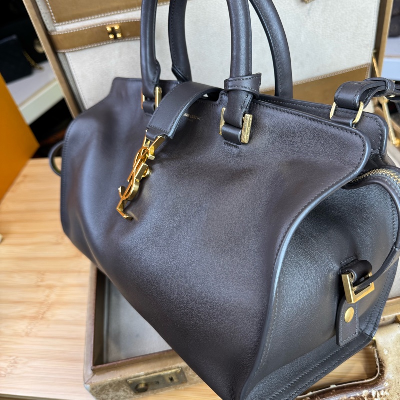 上架中🔑Saint Laurent (YSL) 深灰紫cabas醫生包/波士頓包-2