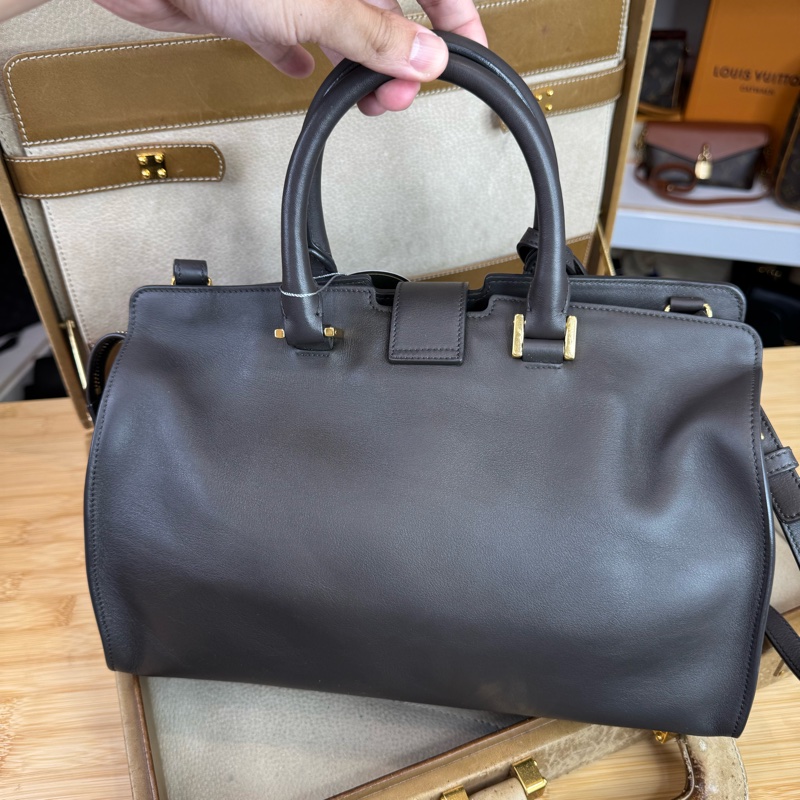 上架中🔑Saint Laurent (YSL) 深灰紫cabas醫生包/波士頓包-6