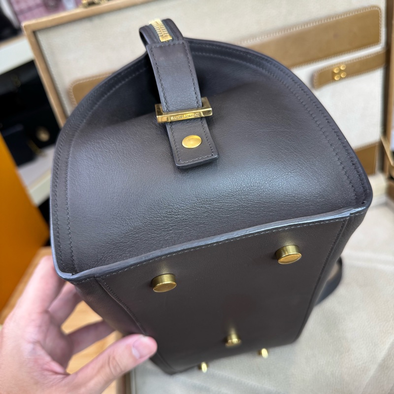 上架中🔑Saint Laurent (YSL) 深灰紫cabas醫生包/波士頓包-7