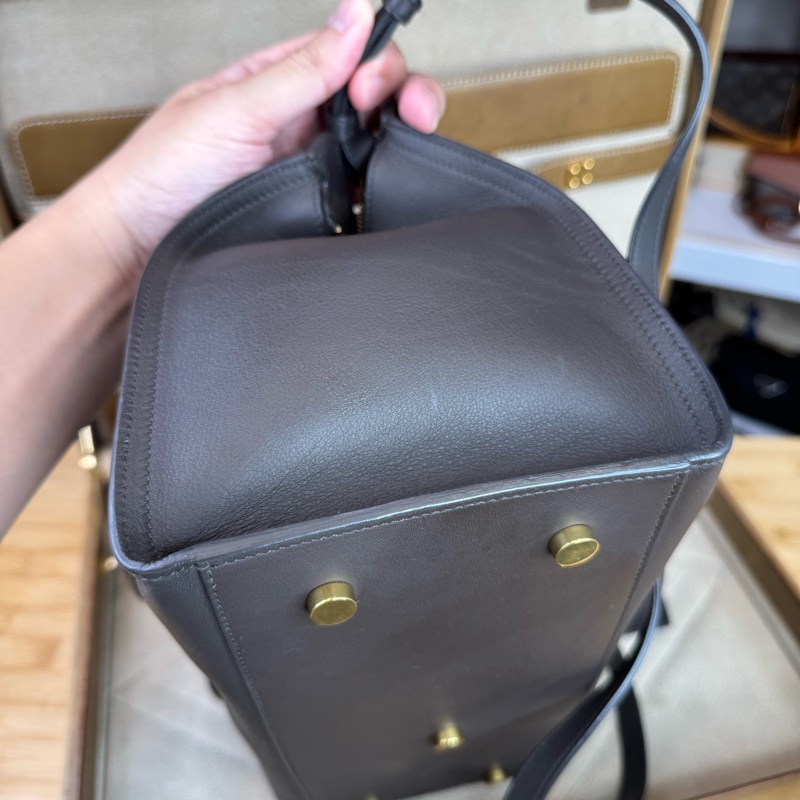 上架中🔑Saint Laurent (YSL) 深灰紫cabas醫生包/波士頓包-9