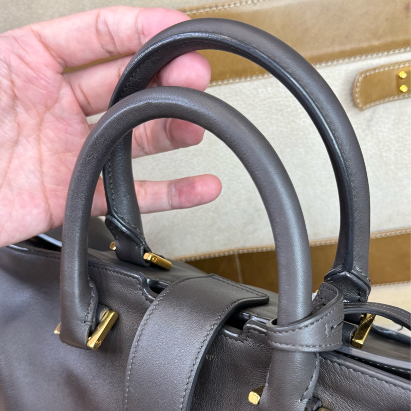 上架中🔑Saint Laurent (YSL) 深灰紫cabas醫生包/波士頓包-13