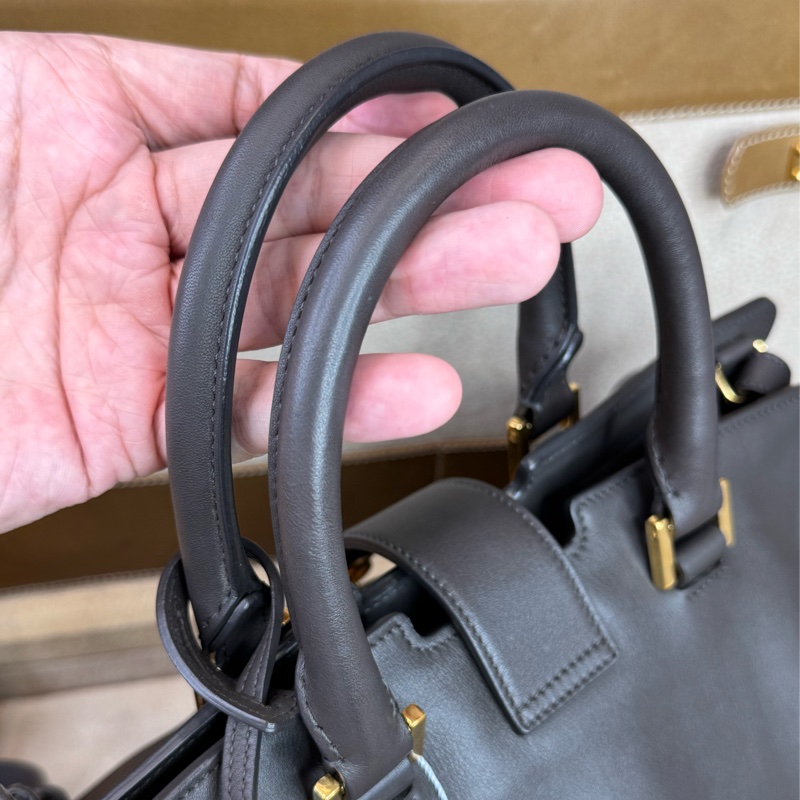 上架中🔑Saint Laurent (YSL) 深灰紫cabas醫生包/波士頓包-14