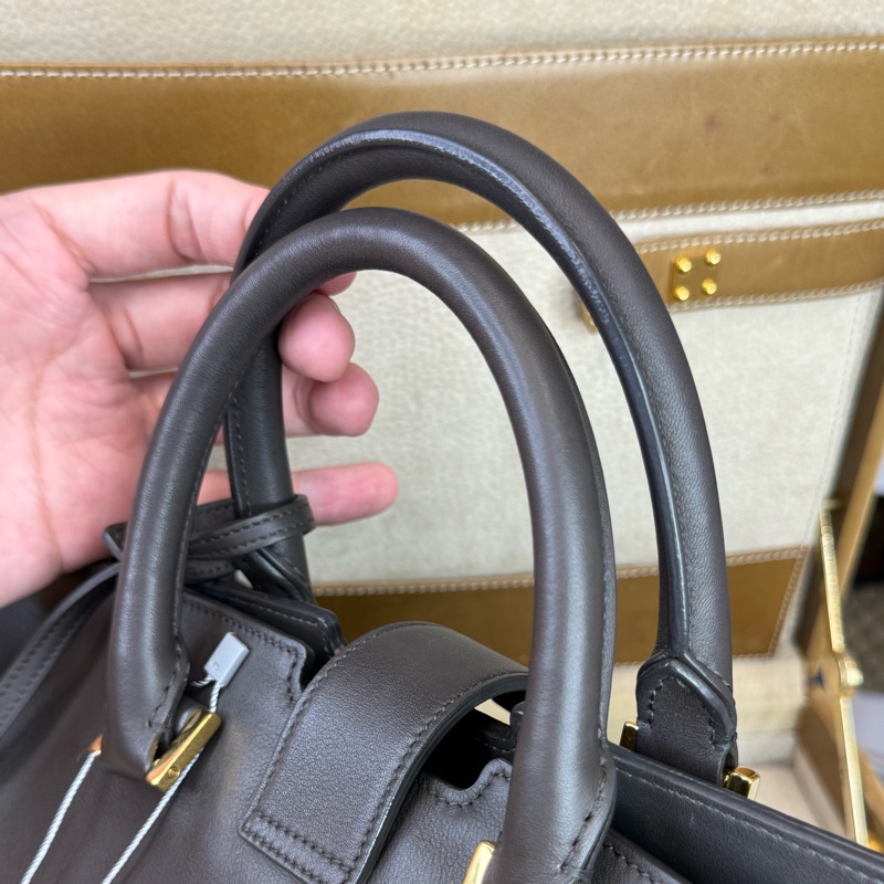 上架中🔑Saint Laurent (YSL) 深灰紫cabas醫生包/波士頓包-15