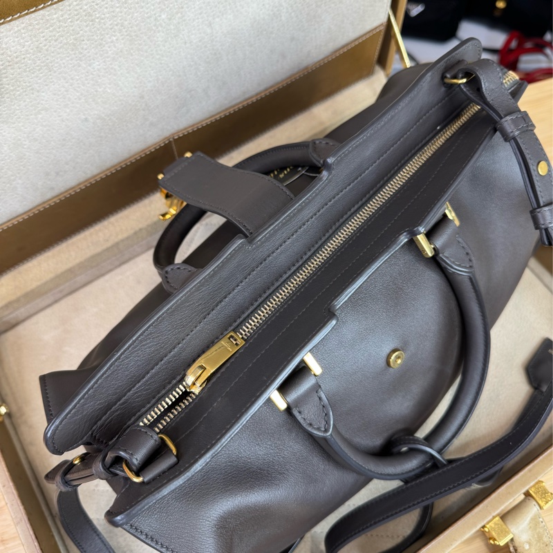 上架中🔑Saint Laurent (YSL) 深灰紫cabas醫生包/波士頓包-17