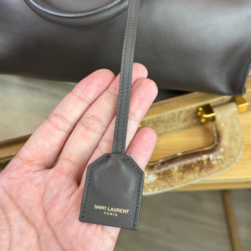 上架中🔑Saint Laurent (YSL) 深灰紫cabas醫生包/波士頓包-24