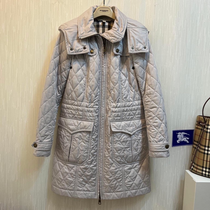 BURBERRY 英國BRIT石色絎縫外套S-1