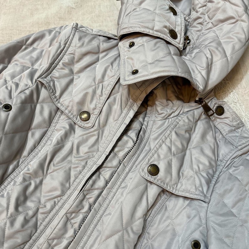 BURBERRY 英國BRIT石色絎縫外套S-8