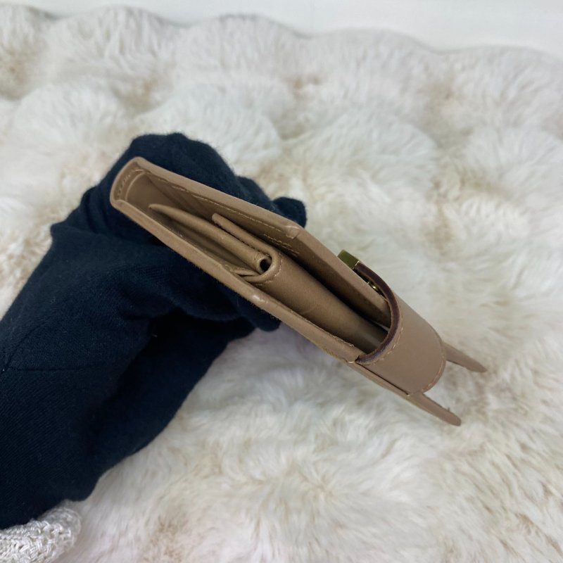 Gucci GG Monogram 老花帆布雙摺錢包(黃)-12