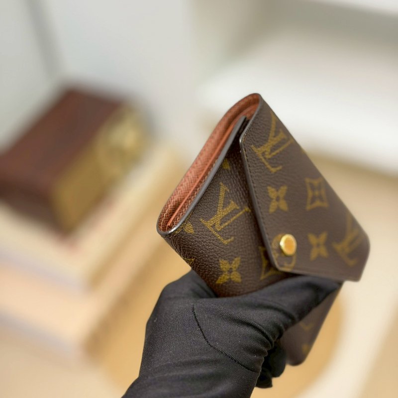 🏷LV 路易威登．Victorine 豆豆三折短夾 M62472/客人寄賣-4