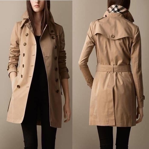 BURBERRY BRIT英國蜜色風衣UK6