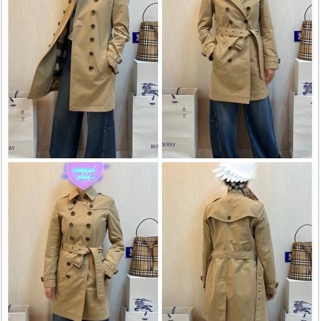 BURBERRY BRIT英國蜜色風衣UK6-1