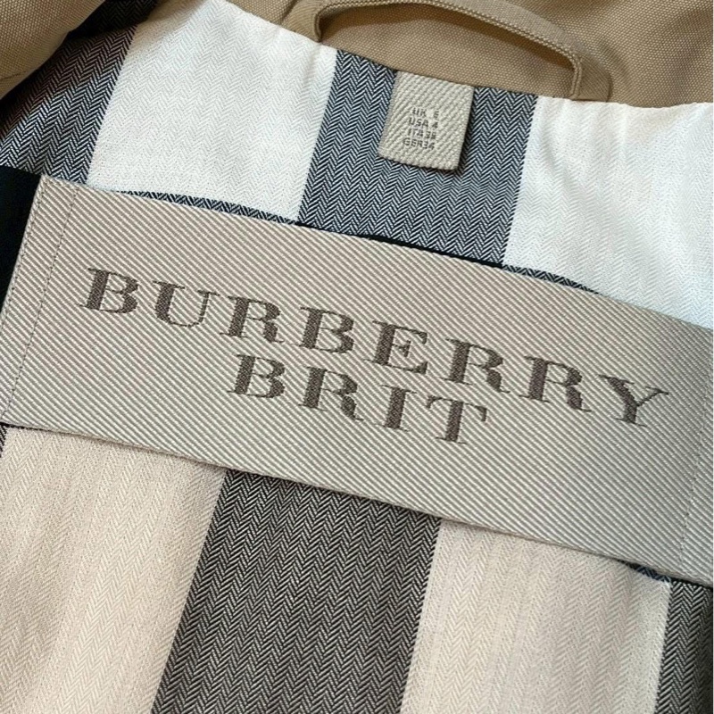 BURBERRY BRIT英國蜜色風衣UK6-11