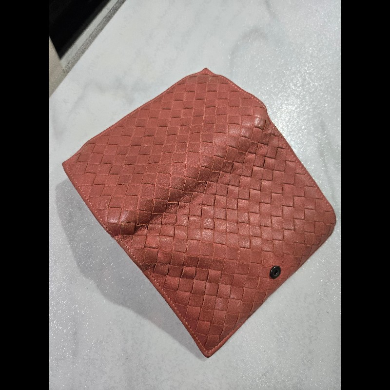 Bottega Veneta BV 小羊皮編織中夾-8
