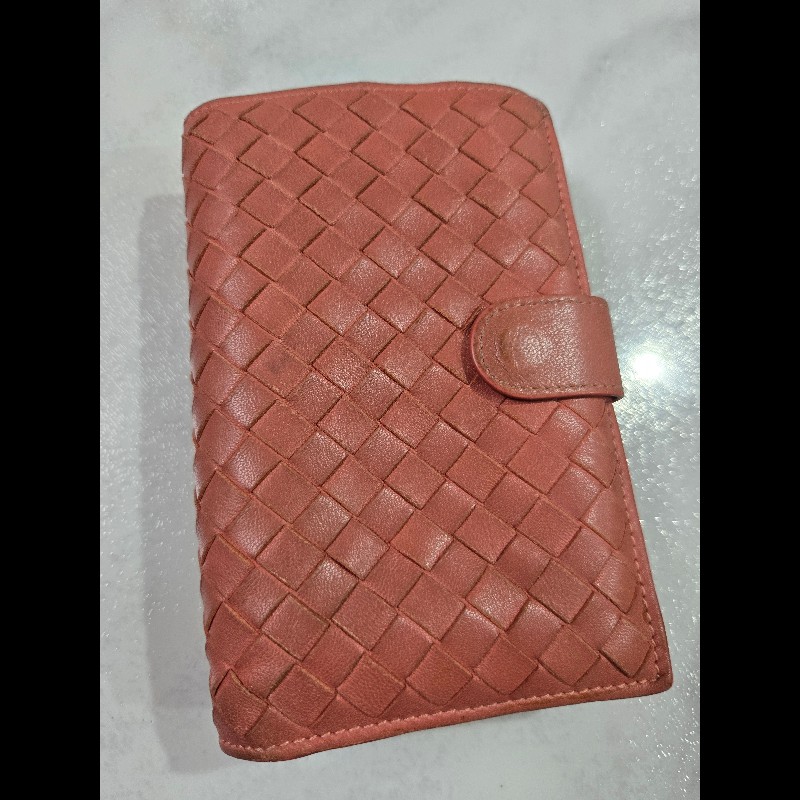 Bottega Veneta BV 小羊皮編織中夾-10