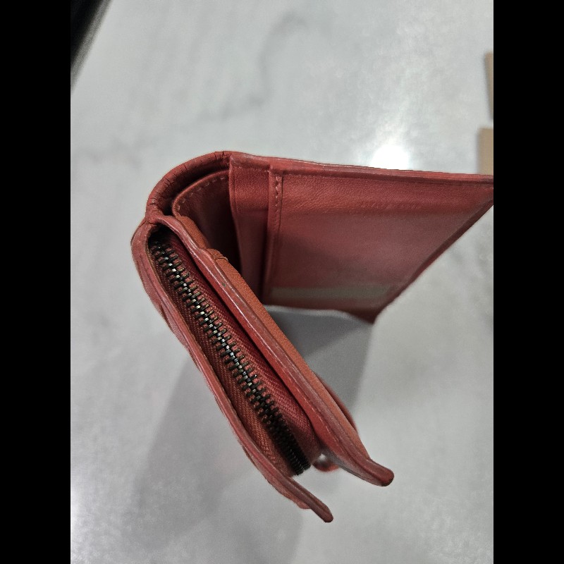 Bottega Veneta BV 小羊皮編織中夾-12