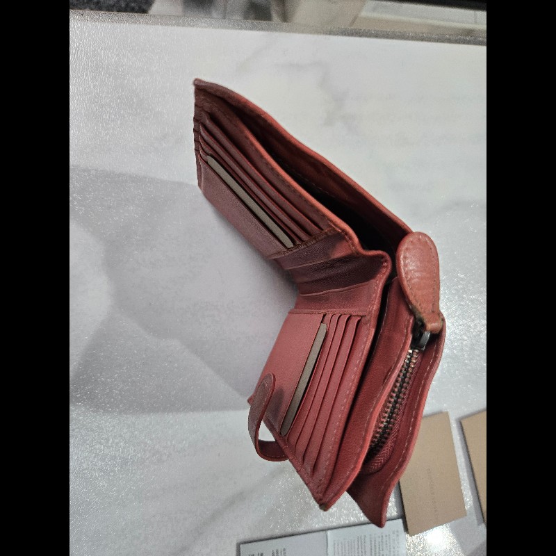 Bottega Veneta BV 小羊皮編織中夾-14