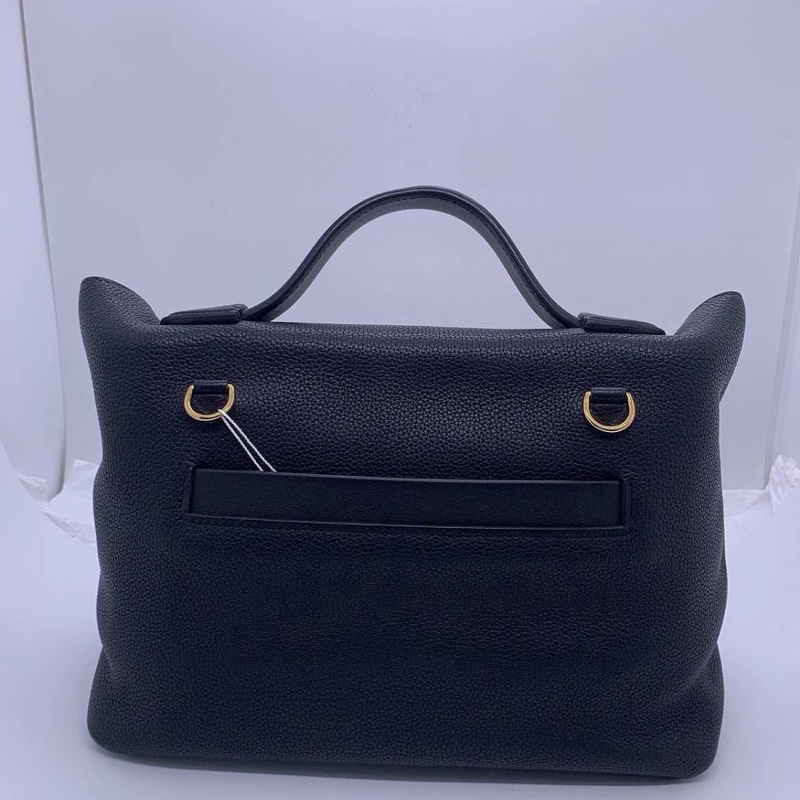Hermes愛馬仕2424小號 黑色 金扣 c刻 尺寸29cm-1