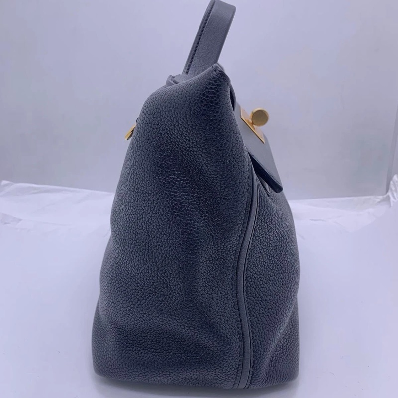 Hermes愛馬仕2424小號 黑色 金扣 c刻 尺寸29cm-2